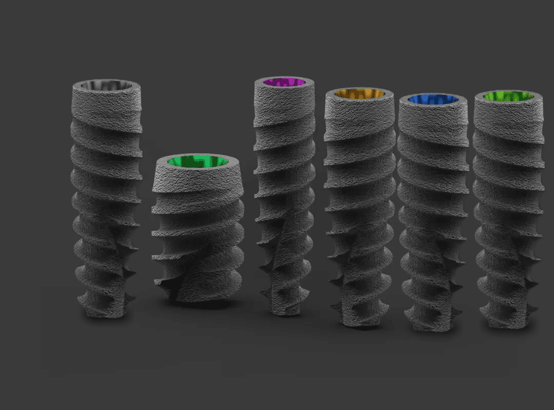 Short, slim and regular implants